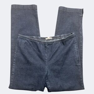 Eileen Fisher Jeans Womens XSmall Blue Organic Cotton Stretch‎ High Rise Pull On